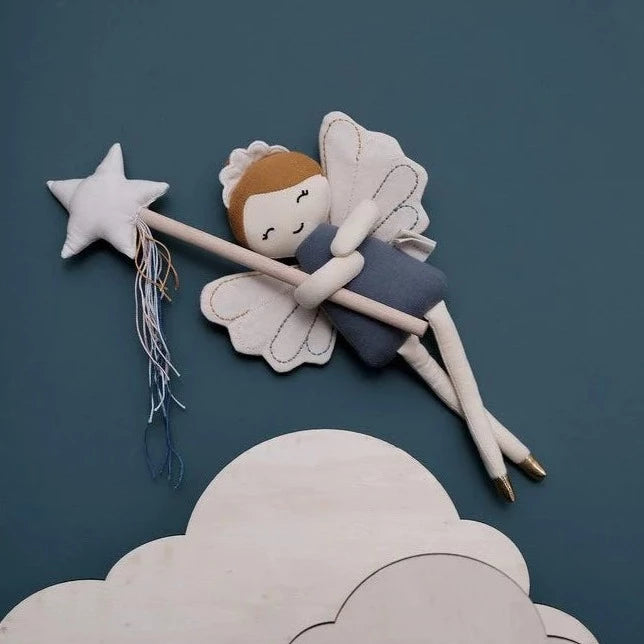 Organic Cotton Soft Toy Rainbow Fairy Doll Fairplay