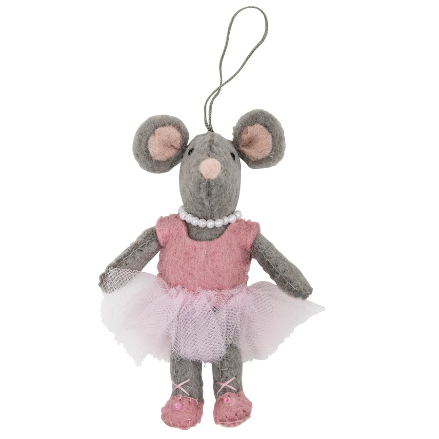 Christmas Decor - Felt Ballerina Mouse