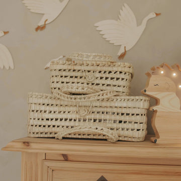 Kikadu Organic | Woven Suitcase Baskets