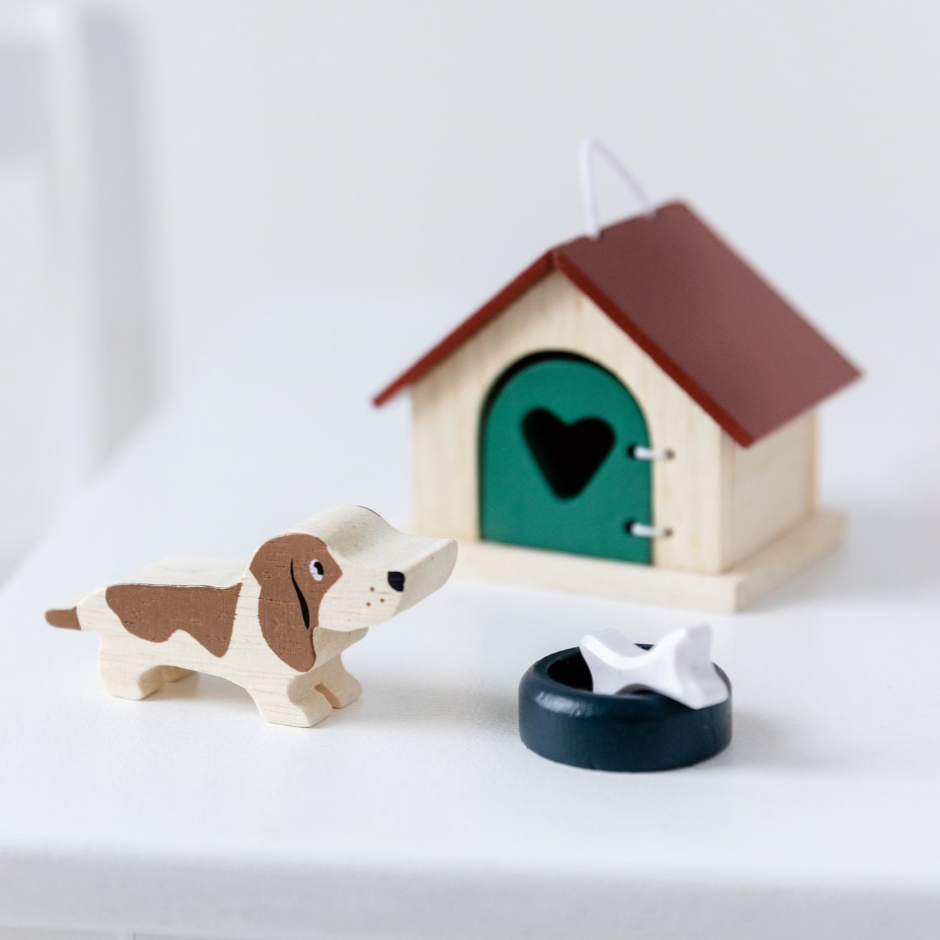 Tender Leaf Toys Dollhouse Wooden Pet Dog Set