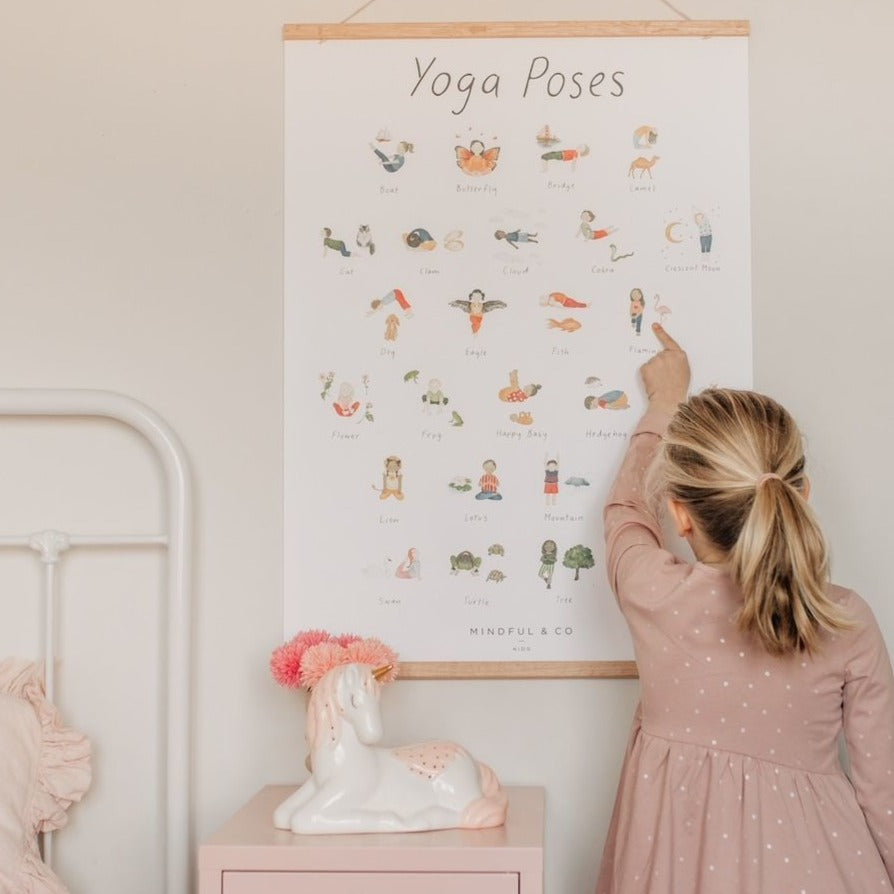 Mindful & Co Kids | Yoga Poses Poster