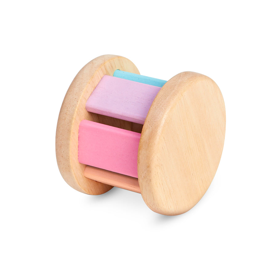 Wooden roller fair trade toy for infants