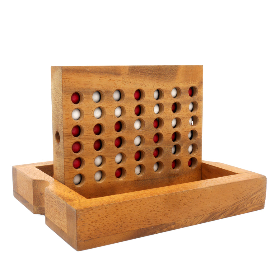 A stunning handcrafted wooden version of the popular game Connect Four. 