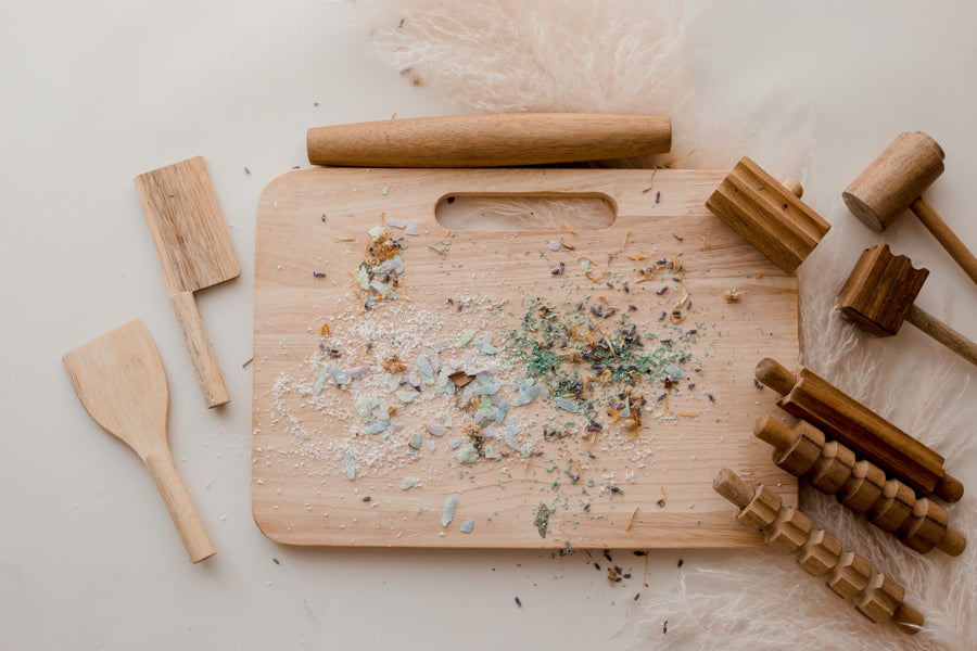 Qtoys | Wooden Play Dough Tool Set (10 pieces)