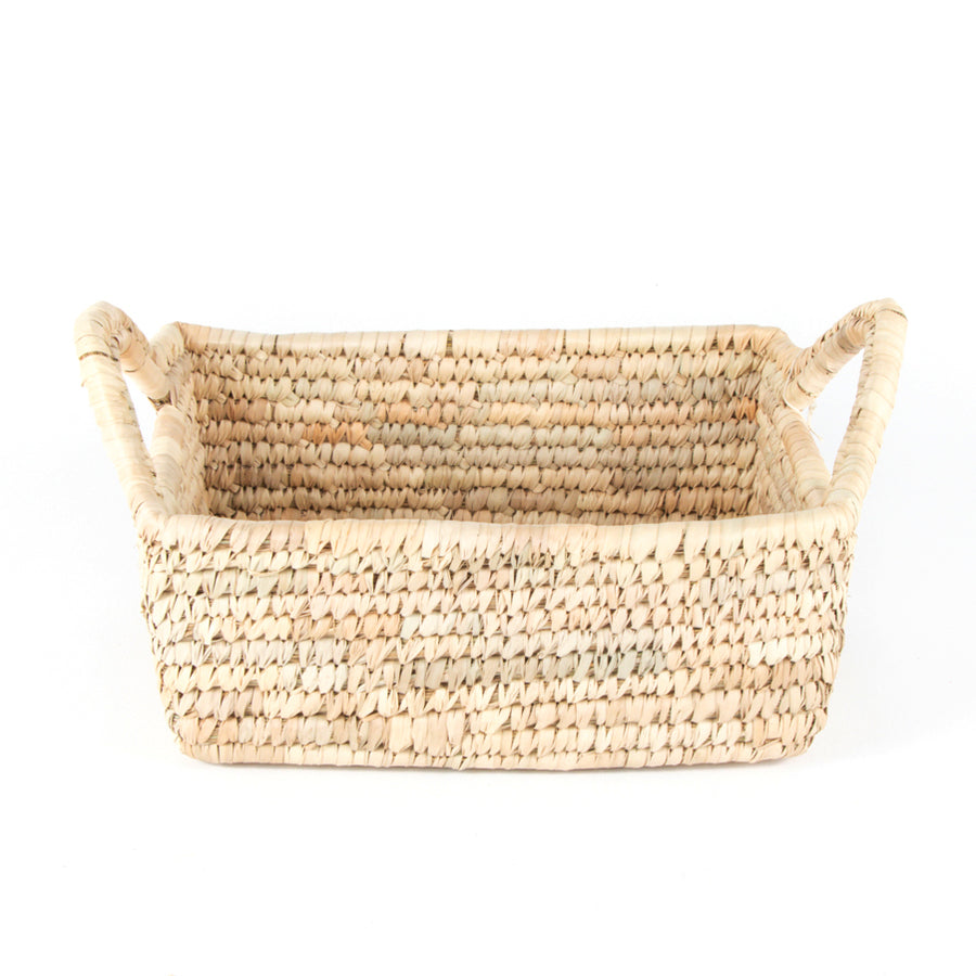 Large woven tray basket. Ethical, eco-friendly, sustainable home décor NZ. 