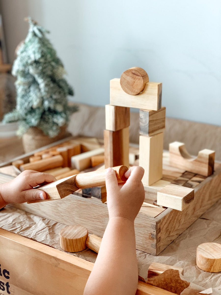 Qtoys | Wooden Blocks - Project Set (117 pieces)