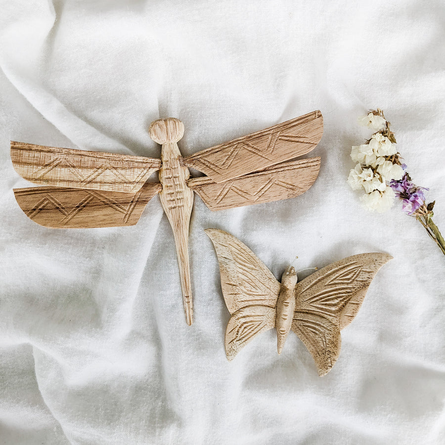 Natural Wooden Dragonfly
