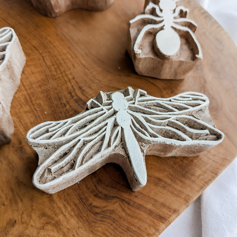 Wooden Printing Blocks - Insect Set