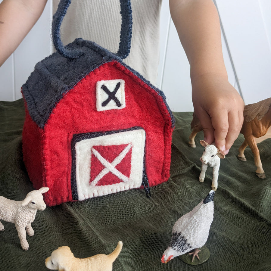 Felt Home | Farm Barn Play Bag