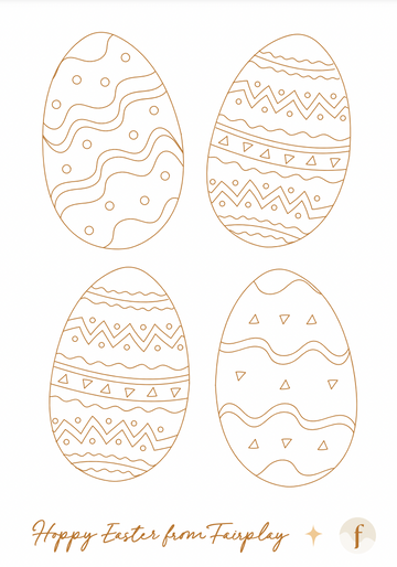Easter Egg Colouring Page