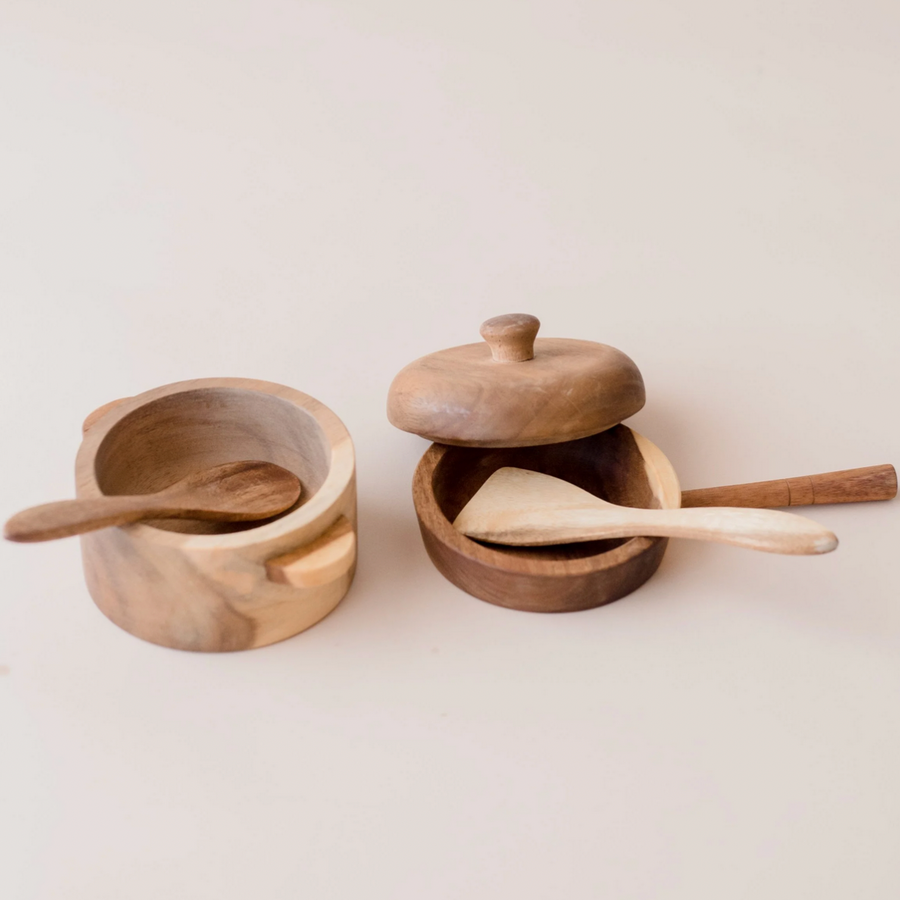 Qtoys | Mahogany Pots and Pans Set