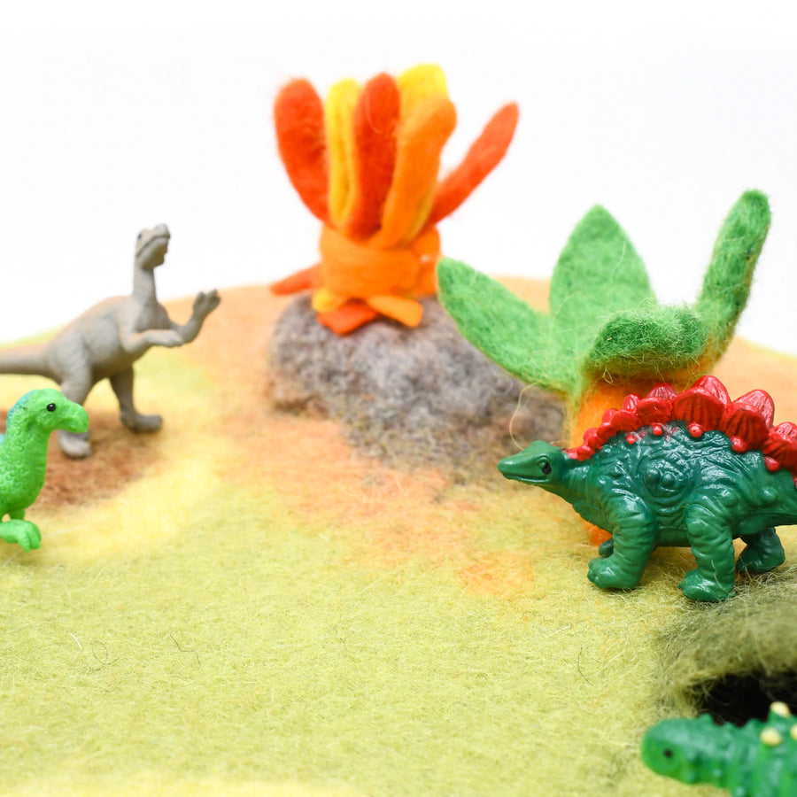 Felt Mat - Dinosaur Prehistoric Playscape (Small)