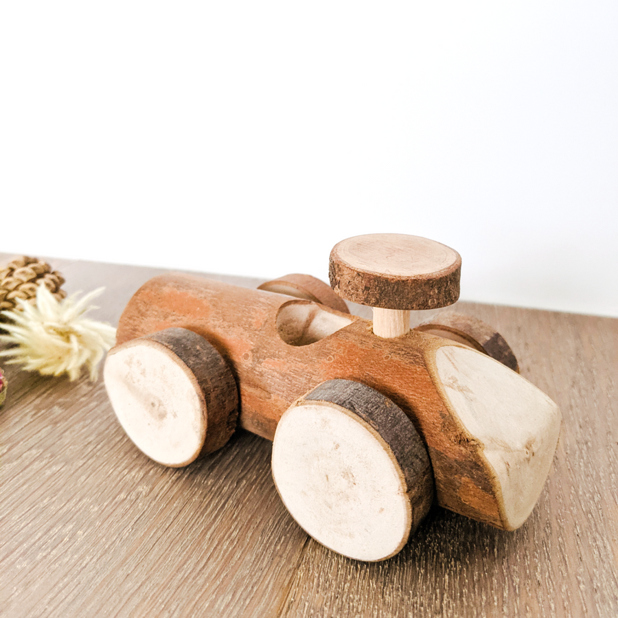 Qtoys | Natural Wooden Log Car