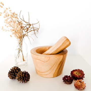 Wooden Mortar and Pestle | Large