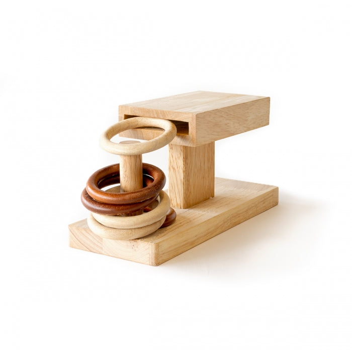Montessori rings set wooden toy 