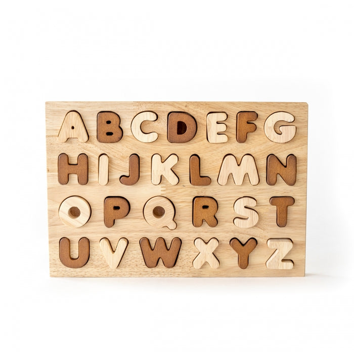 Natural Wooden Alphabet Puzzle - Upper Case 