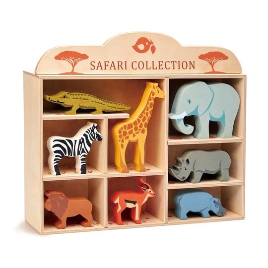 Tender Leaf Toys | Safari Wooden Animal Set