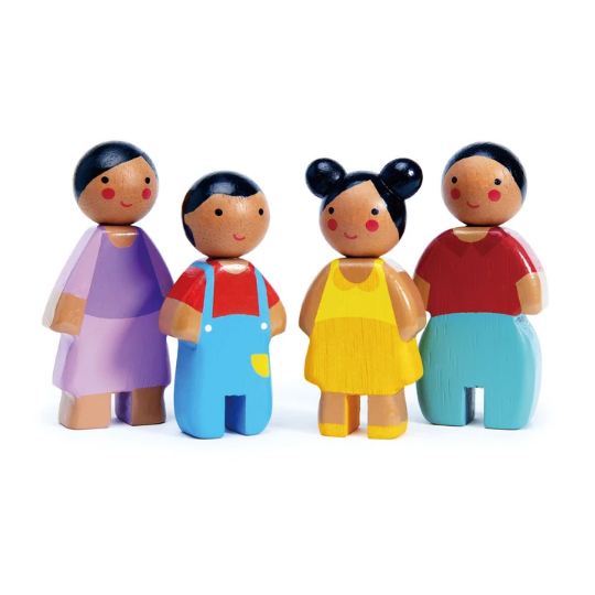 Wooden Dolls - The Sunny Family