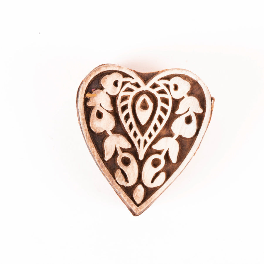 Wooden Printing Blocks - Heart