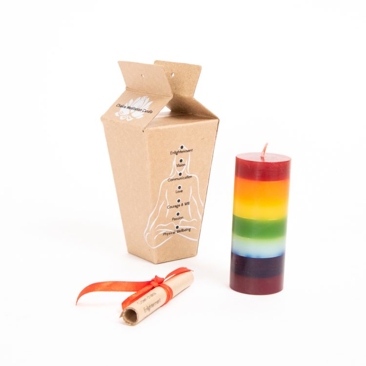 Rainbow Chakra Candle Gift Set