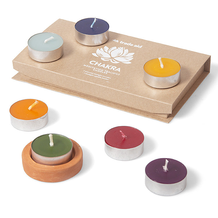 Candle Gift Set | Chakra Meditation Tea Lights