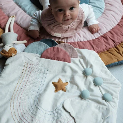Fabelab | Organic Cotton Activity Blanket Play Mat - Rainbow