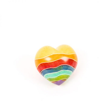 Rainbow Heart Stone