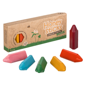 Honeysticks Natural Beeswax Crayons | Triangles