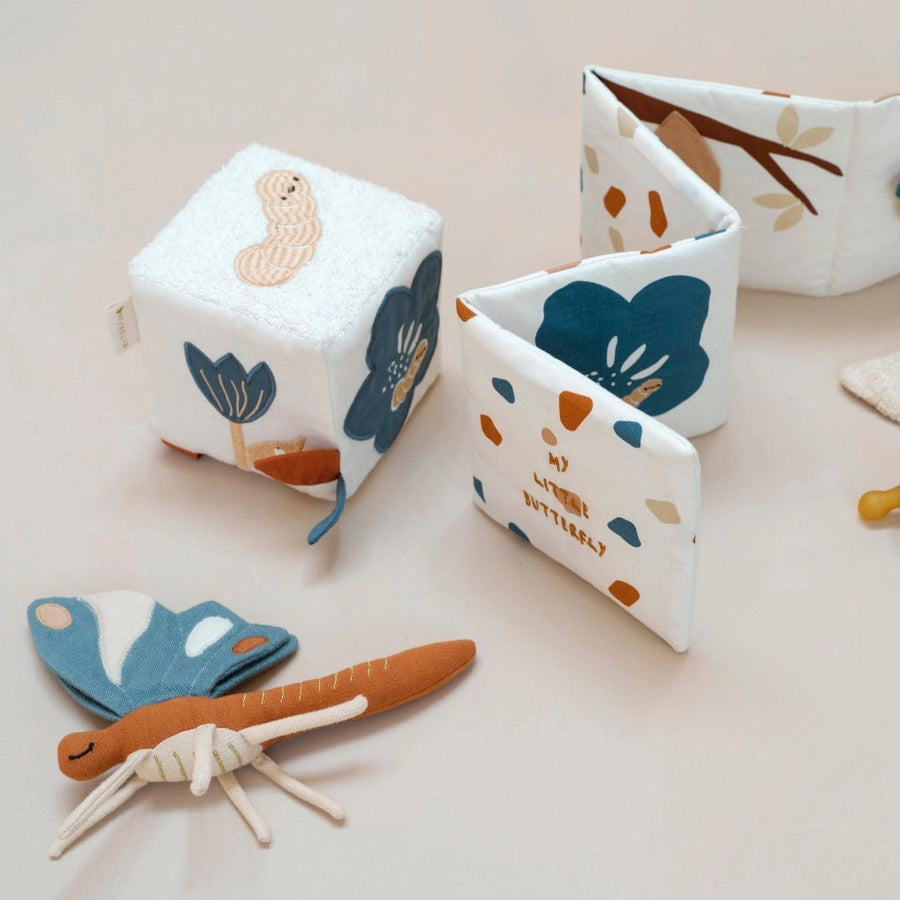 Fabelab | Organic Cotton Fabric Cube - Butterfly
