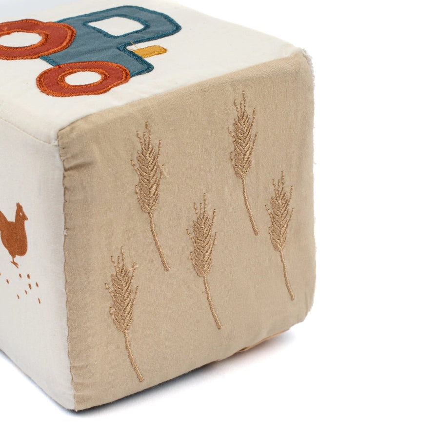 Fabelab | Organic Cotton Fabric Cube - Farm