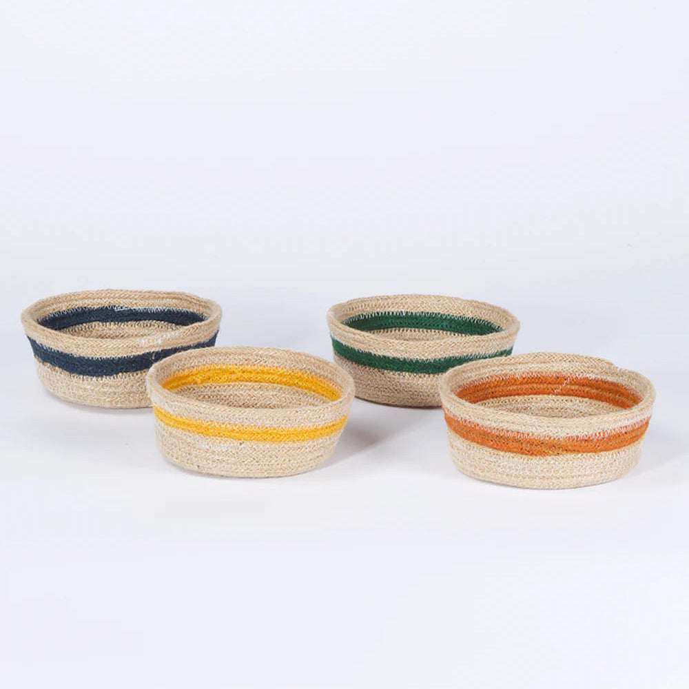 Soft Woven Jute Bowls | Earth Tones