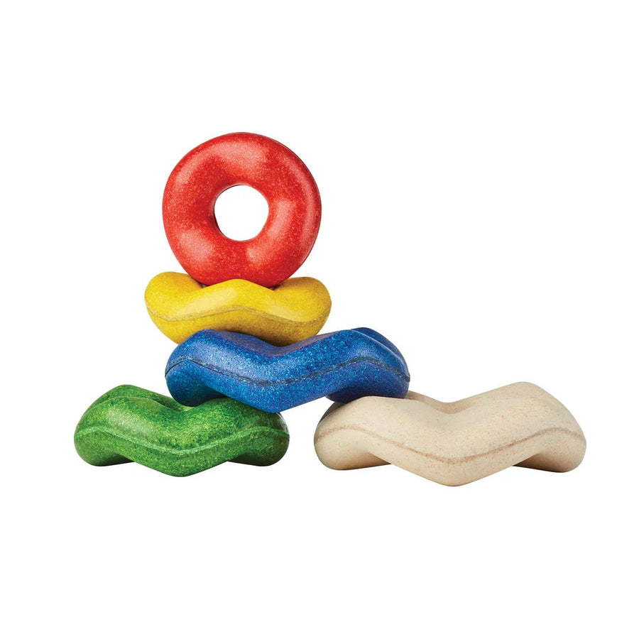 Plan Toys | Wooden Wave Stacker