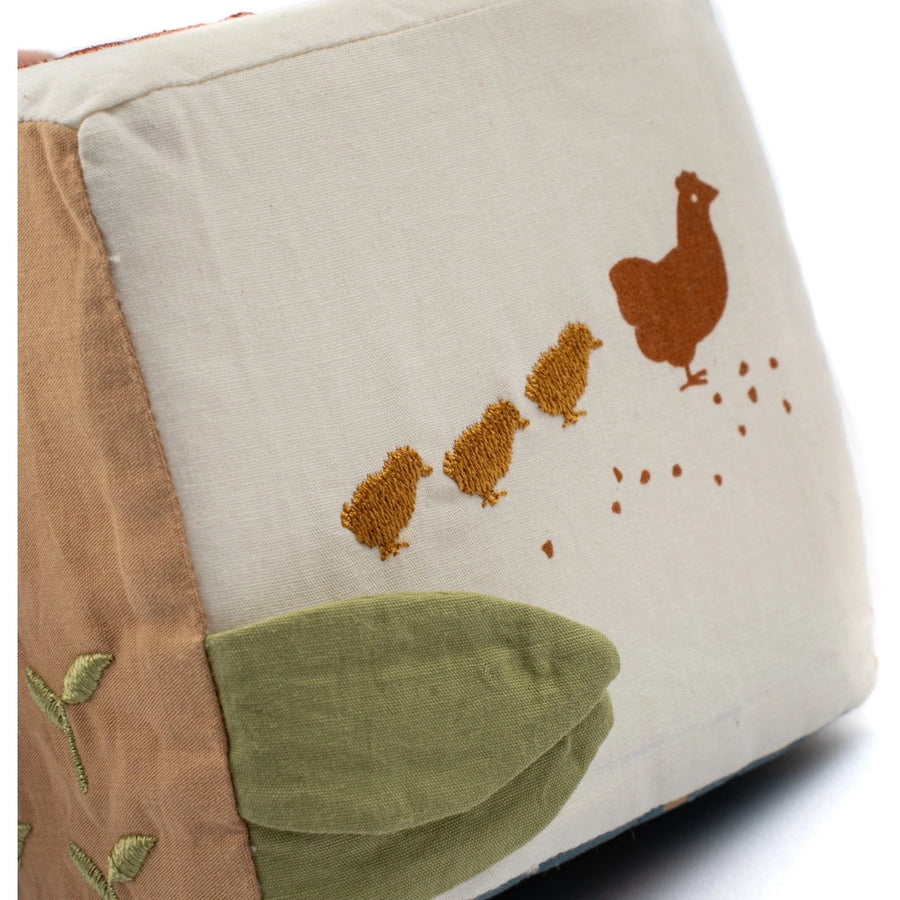 Fabelab | Organic Cotton Fabric Cube - Farm