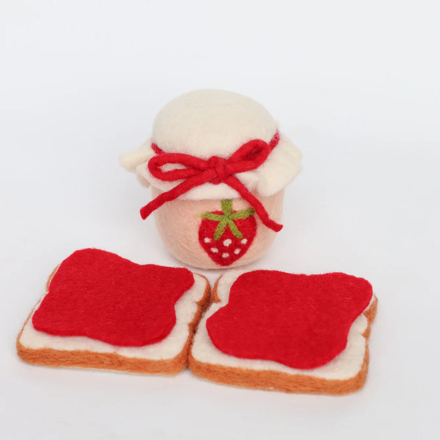 Juni Moon | Felt Food - Toast and Strawberry Jam Set