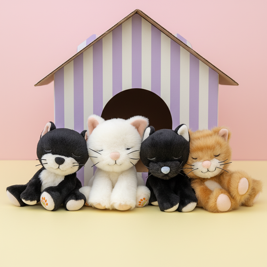 Olli Ella Binky Kitten | Kit (black & white)