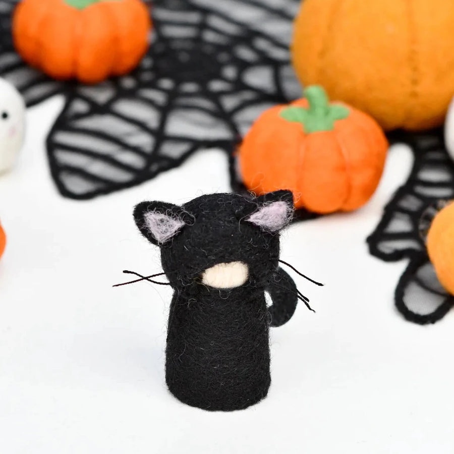 Felt Waldorf Peg Dolls | Black Cat