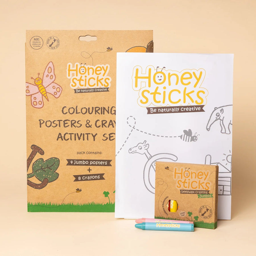 Honeysticks | Jumbo Posters and Crayons Activity Pack