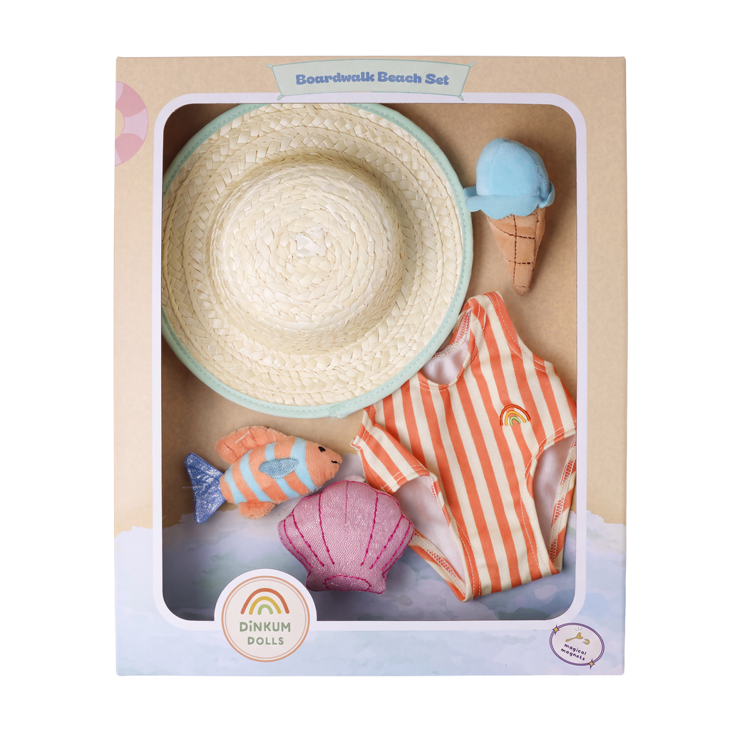 Olli Ella Dinkum Dolls | Boardwalk Beach Outfit Set