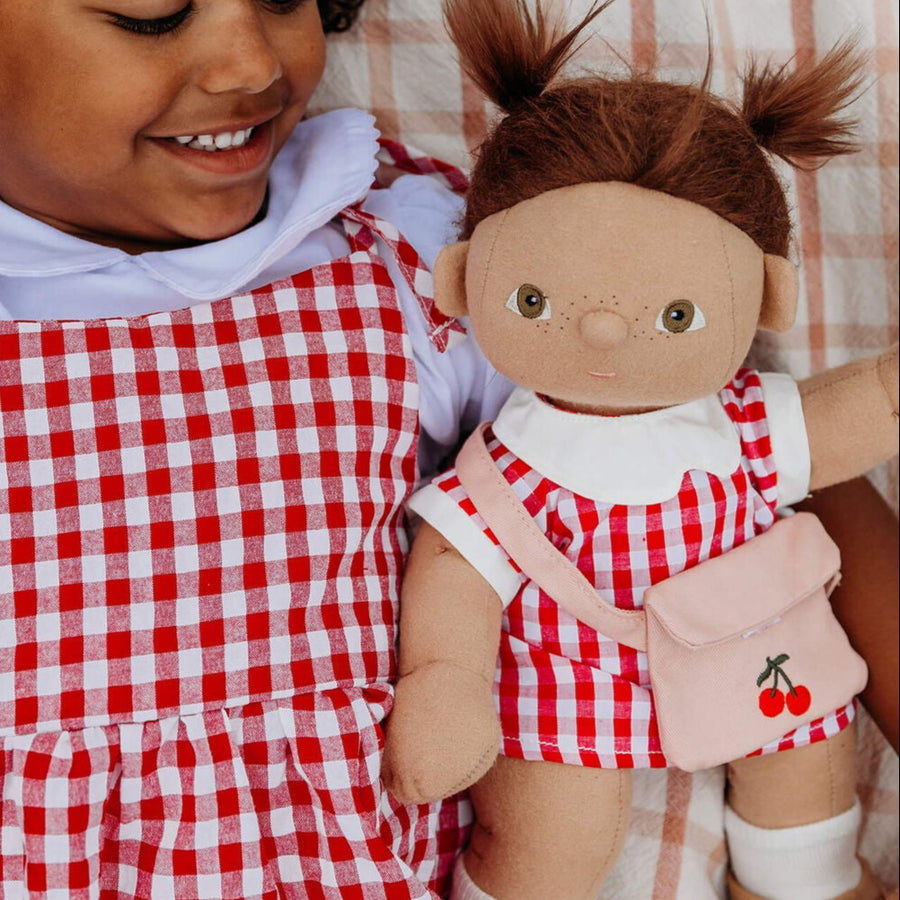 Olli Ella Dinkum Dolls | Clothing Packs - Cherry Gingham Outfit