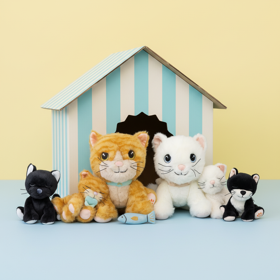 Olli Ella Binky Kitten | Kit (black & white)