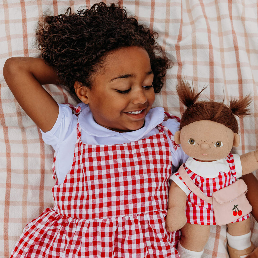 Olli Ella Dinkum Dolls | Clothing Packs - Cherry Gingham Outfit