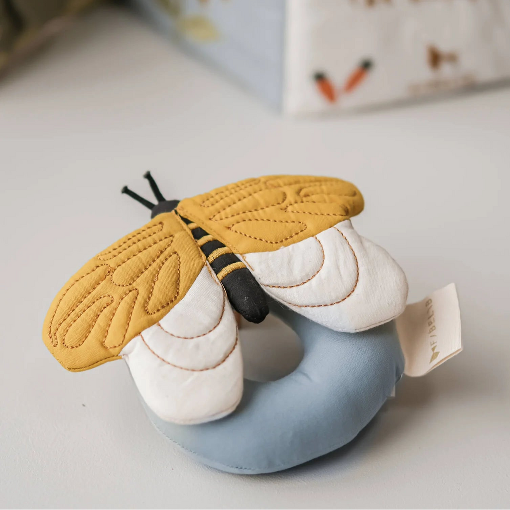 Fabelab | Organic Cotton Bee Rattle