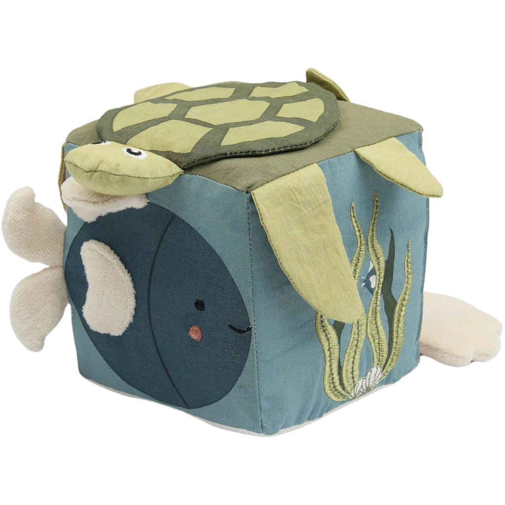 Fabelab | Organic Cotton Fabric Cube - Sea