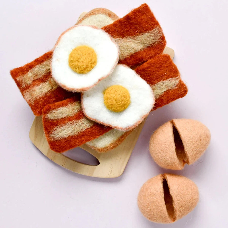 Felt Food | Bacon and Egg Breakfast Set