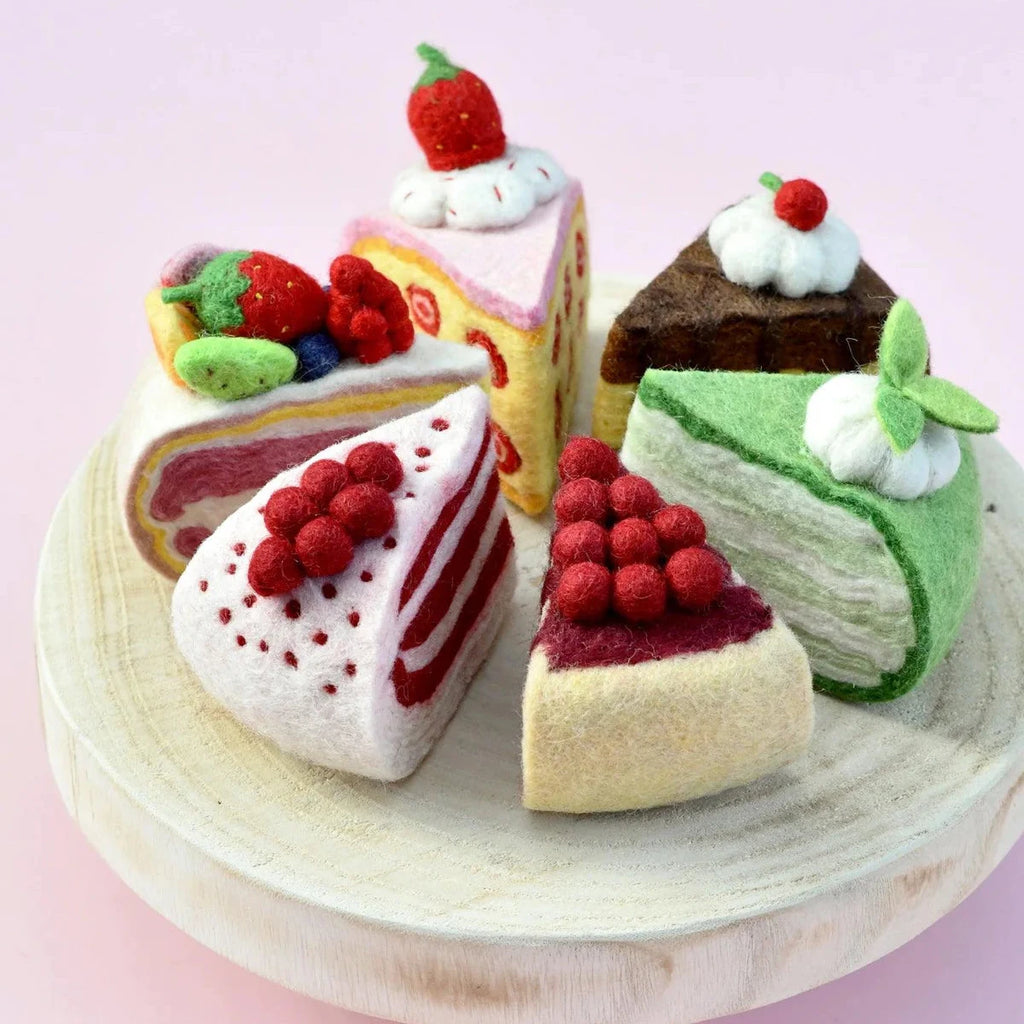 Tara Treasures | Felt Food - Cake Slices (Multiple Variants)