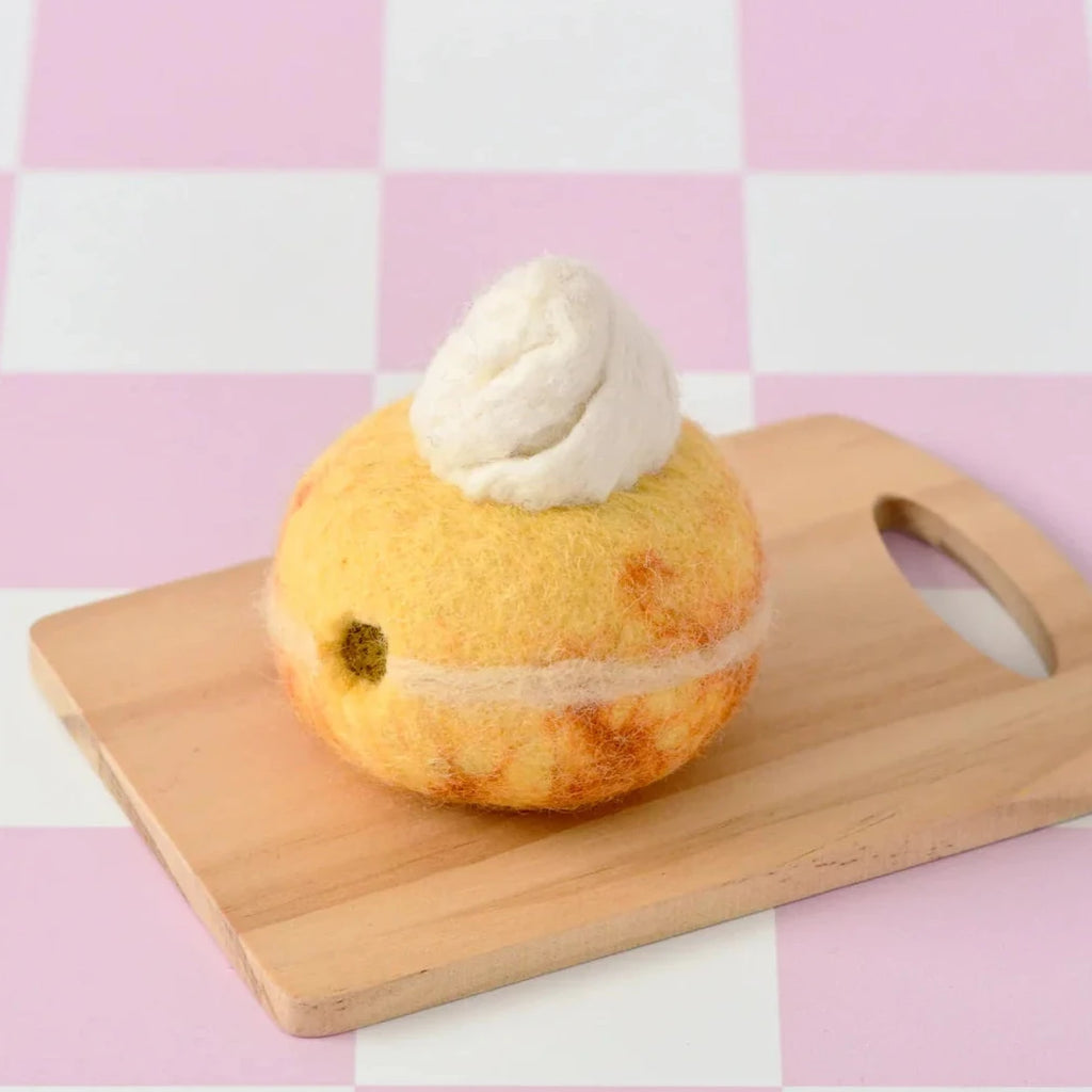 Tara Treasures | Felt Food - Large Caramel Filled Donut
