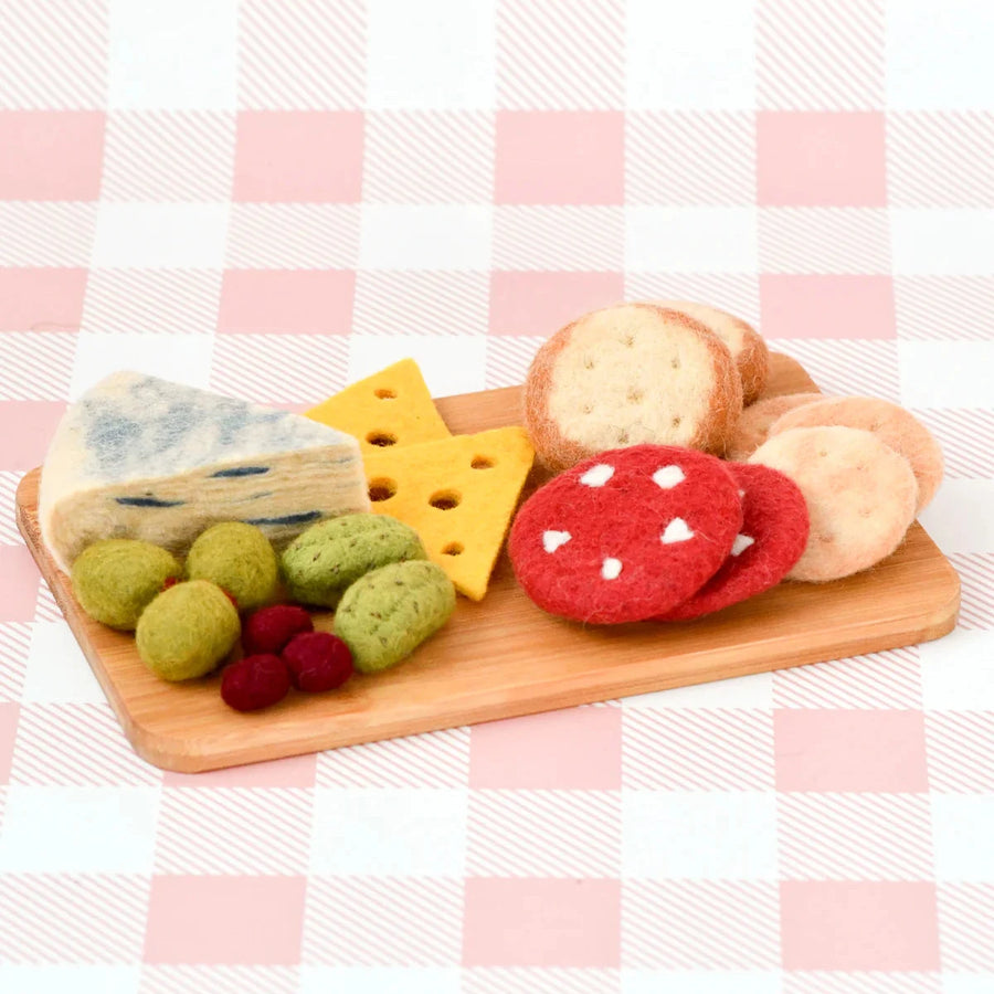 Tara Treasures | Felt Food - Charcuterie Cheese Platter Play Set