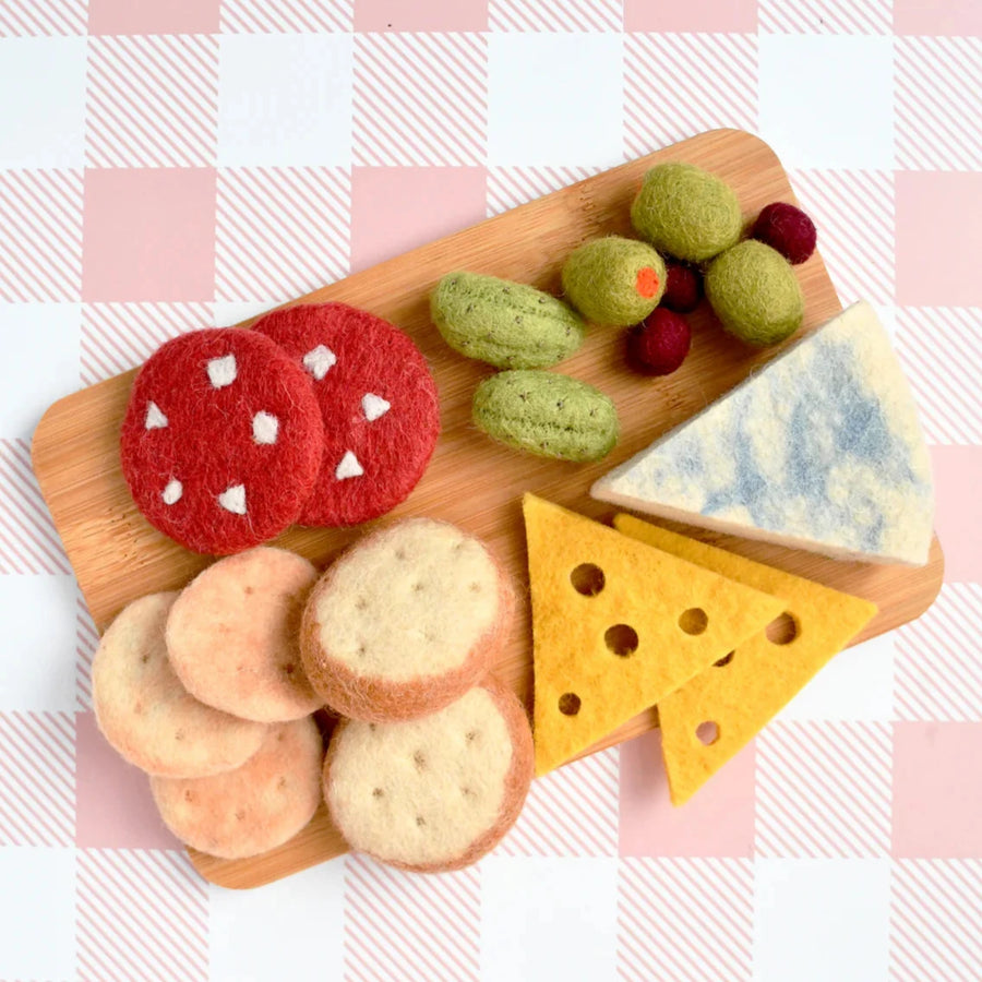 Tara Treasures | Felt Food - Charcuterie Cheese Platter Play Set