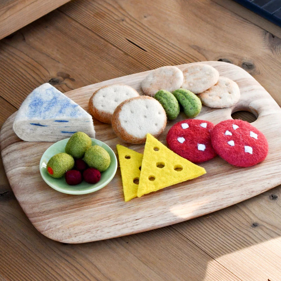 Tara Treasures | Felt Food - Charcuterie Cheese Platter Play Set