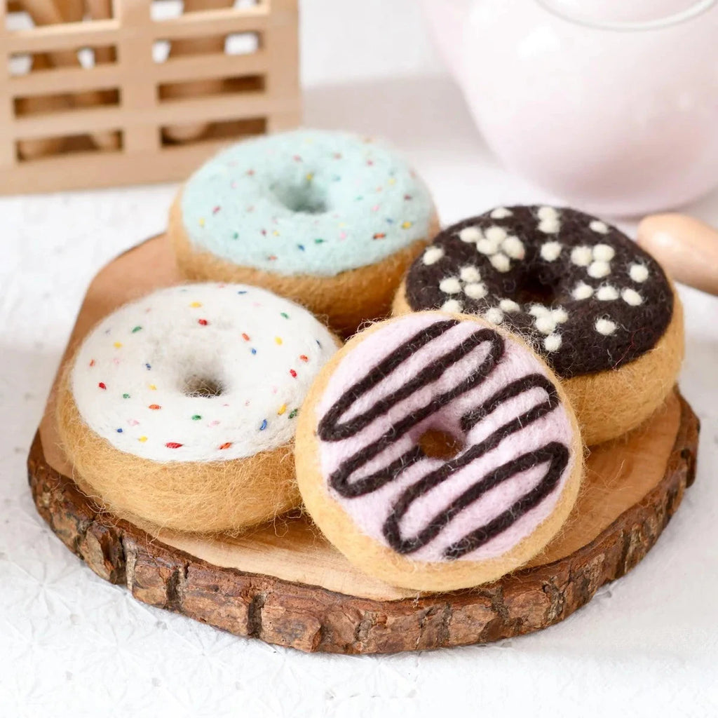 Tara Treasures | Felt Food - Iced Round Doughnuts
